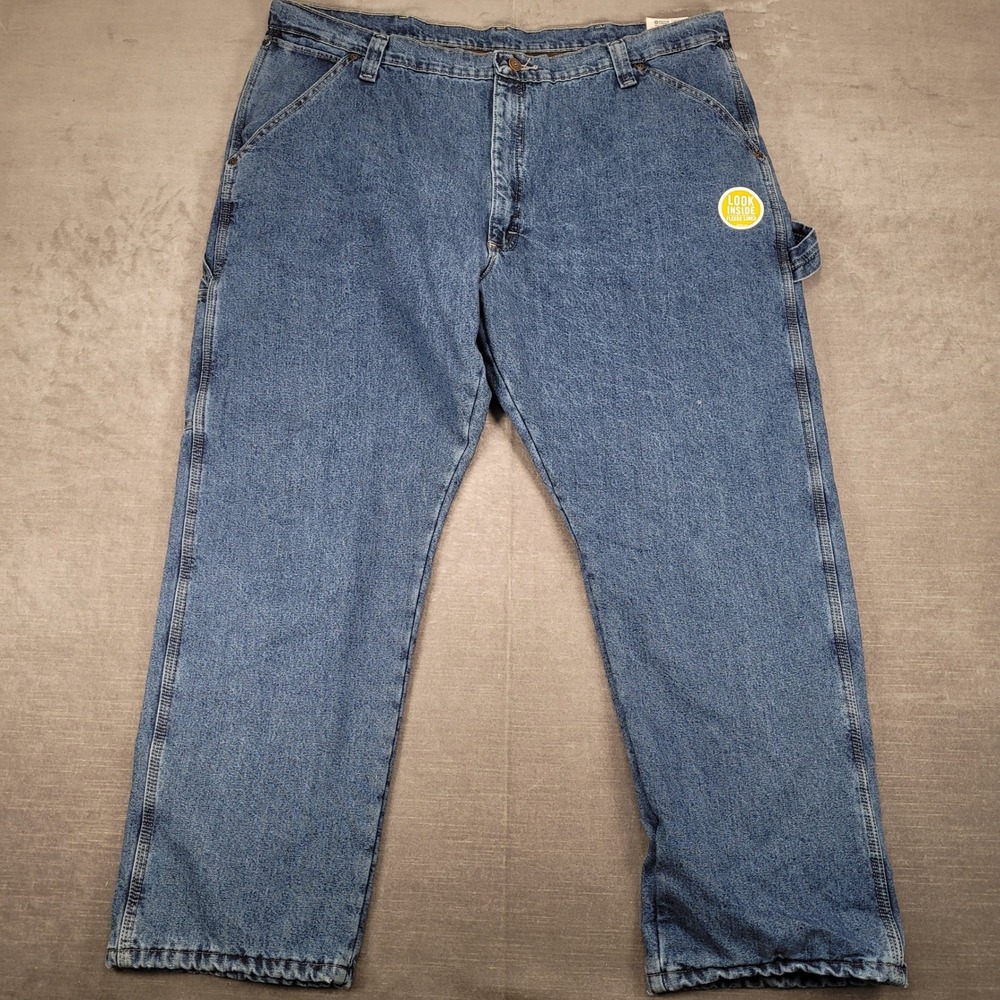 Wrangler Carpenter Jeans Relaxed Fit Fleece Lined Denim‎ Pants 42x30